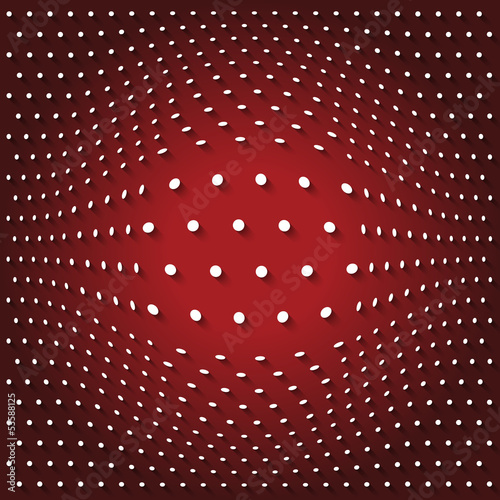abstract object with perspective grid