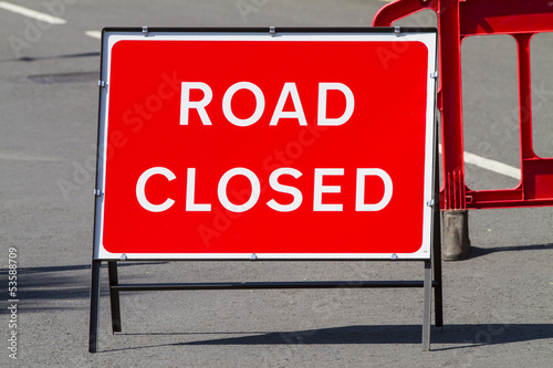 Foto Road closed sign
