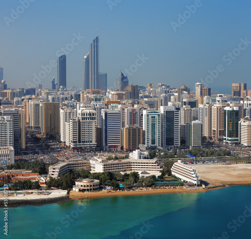 A skyline view of Abu Dhabi, UAE's capital city © Sophie James