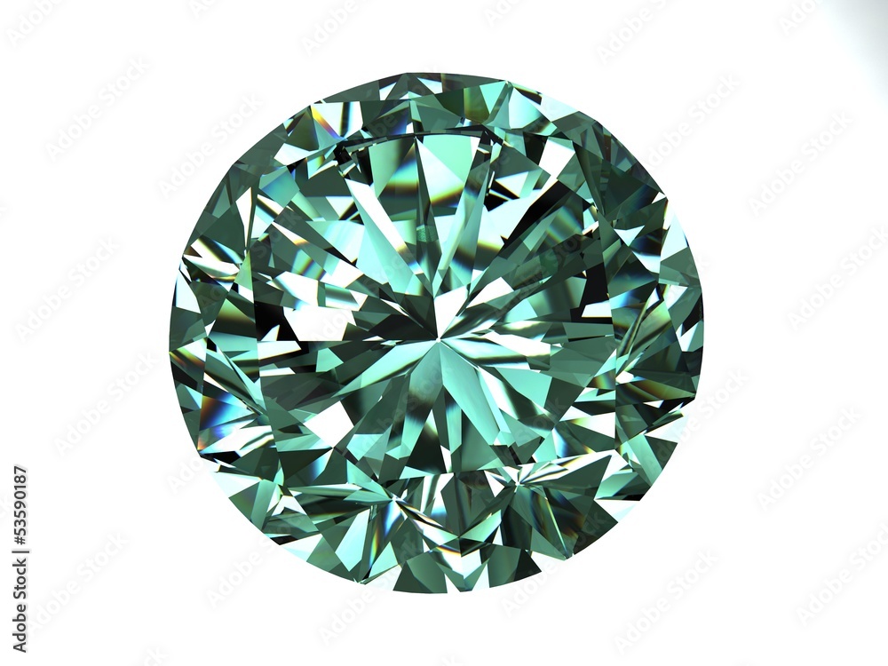 Fototapeta premium diamond on white background with high quality