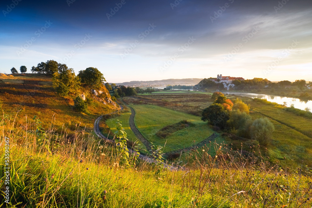 Obraz premium Benedictine abbey in Tyniec near Cracow, Poland
