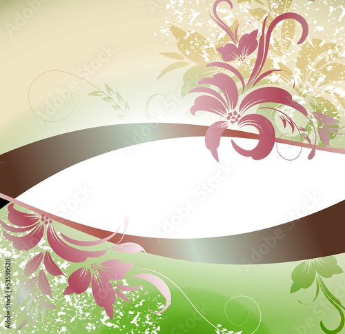 Floral background with place for text
