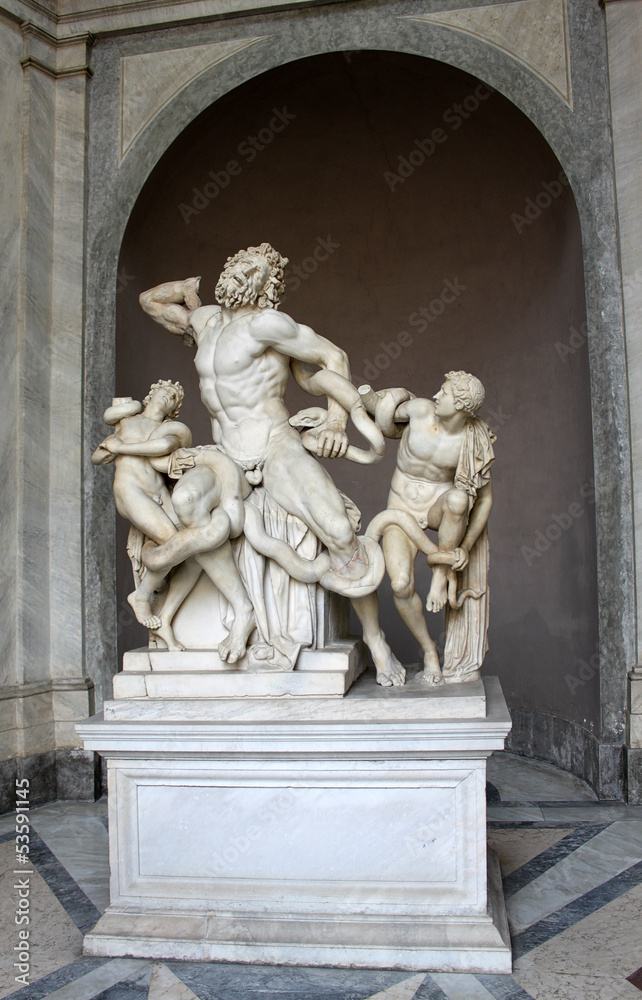 The statue of Laocoön and His Sons