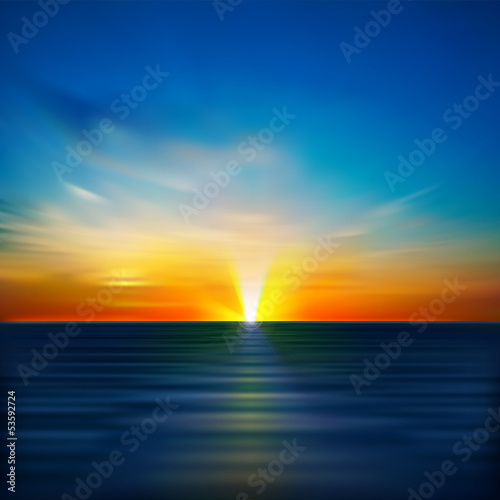 abstract background with clouds and sunrise