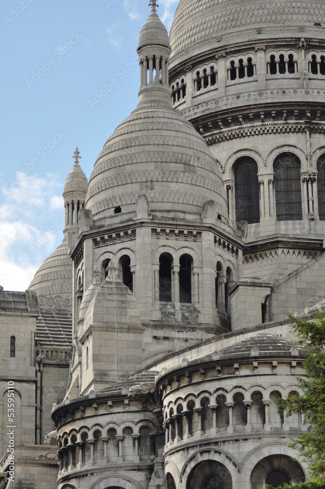 Sacre Coeur, old and famous church in Paris