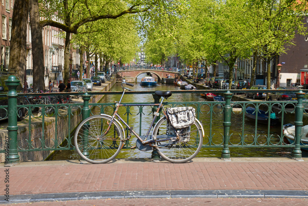 bike on canal ring, Amsterdam