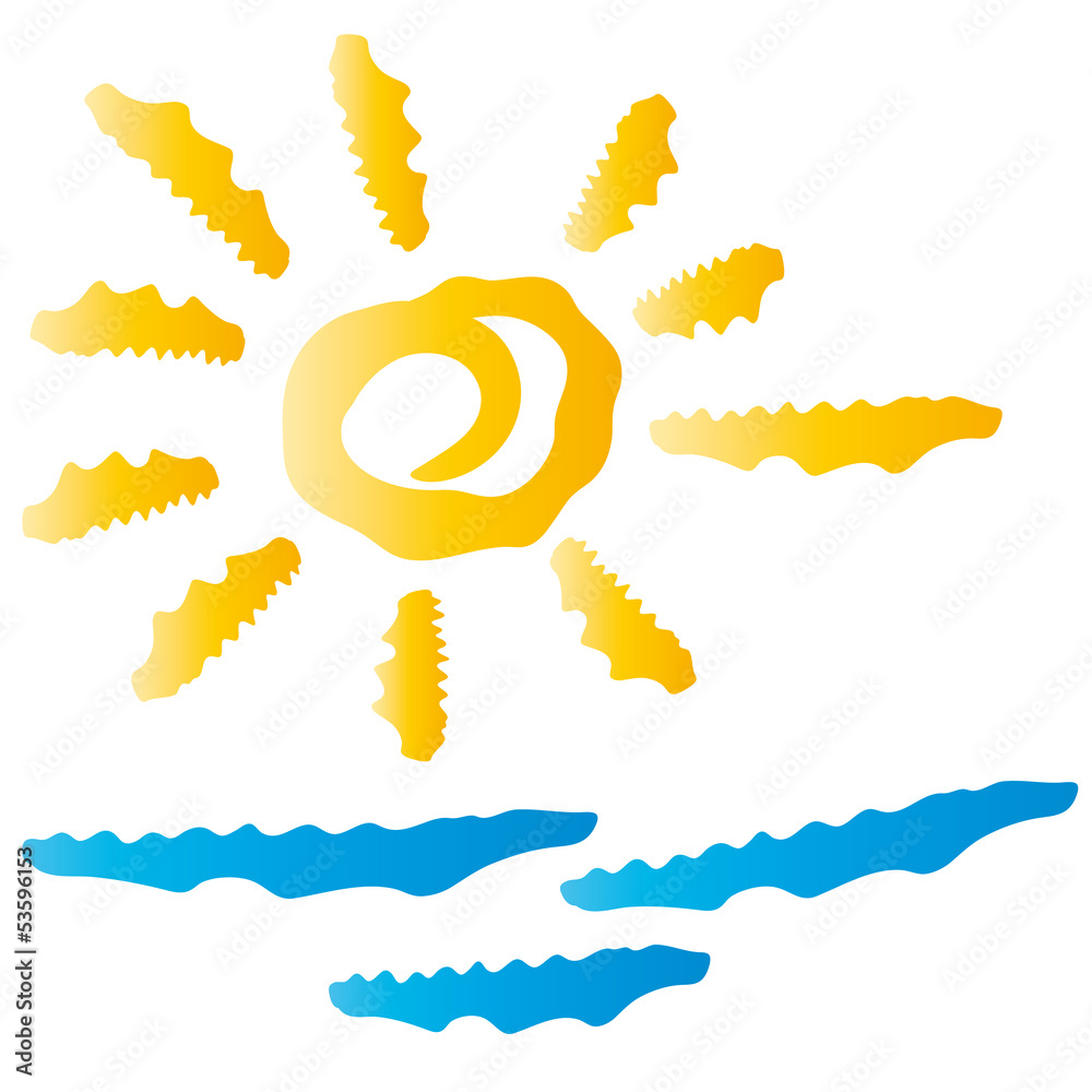 Sommer Sonne Strand und Wasser Adobe Stock
