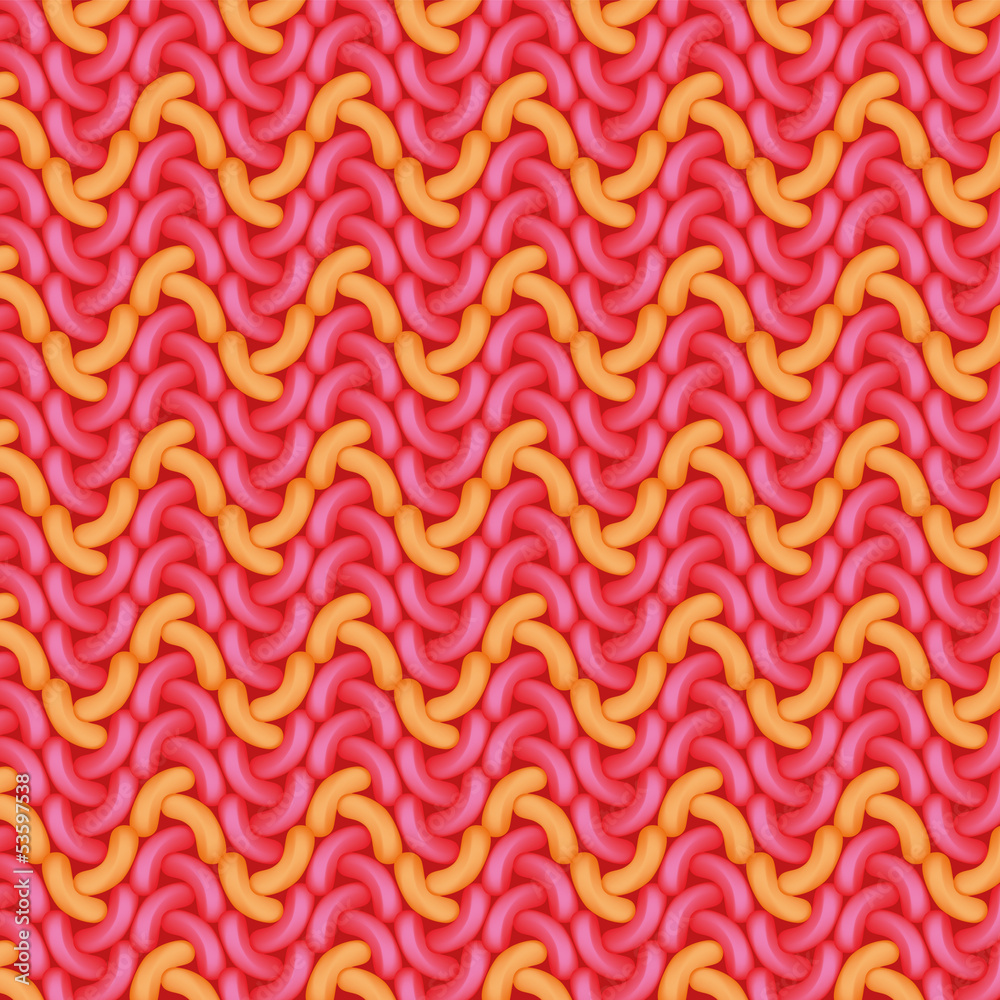 Häkelmuster Rot und Orange