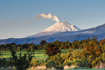 Sierkussen Mexico Vulkaan Popocatepetl in Mexico  © lduarte