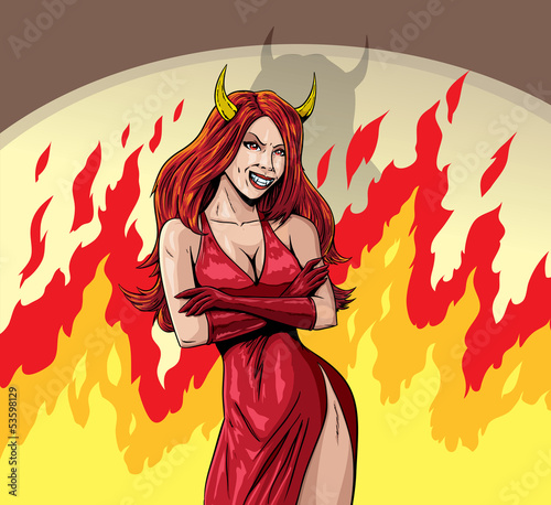 Devil girl photo