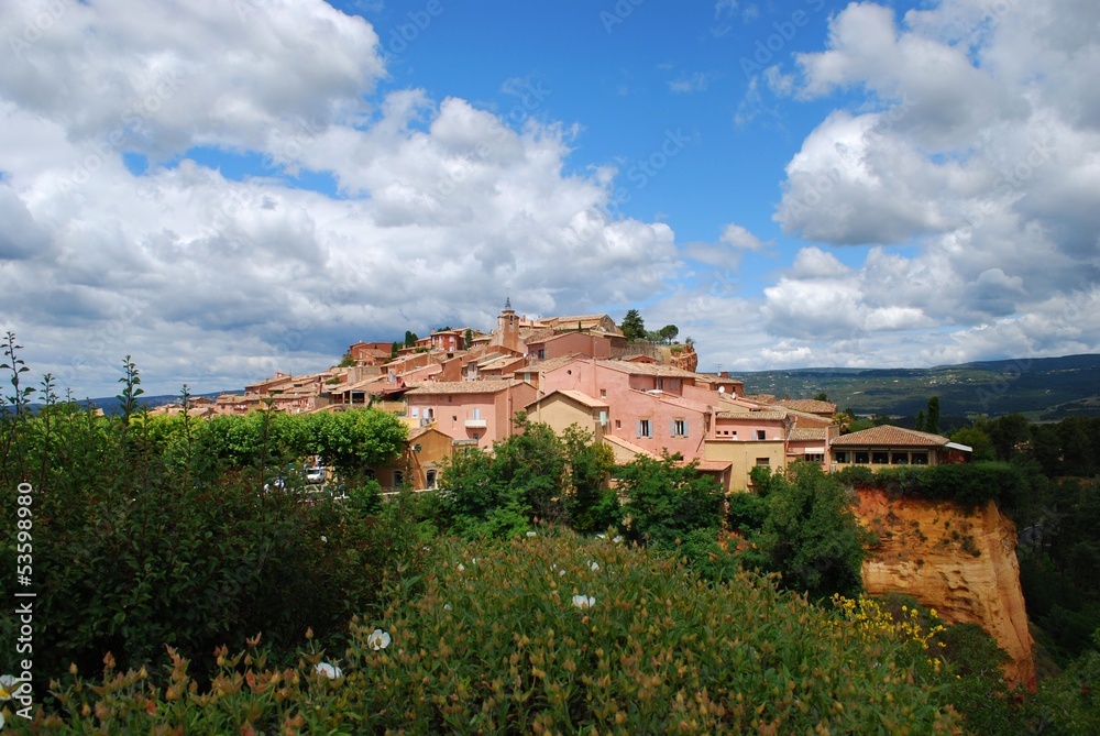 Roussillon village, France