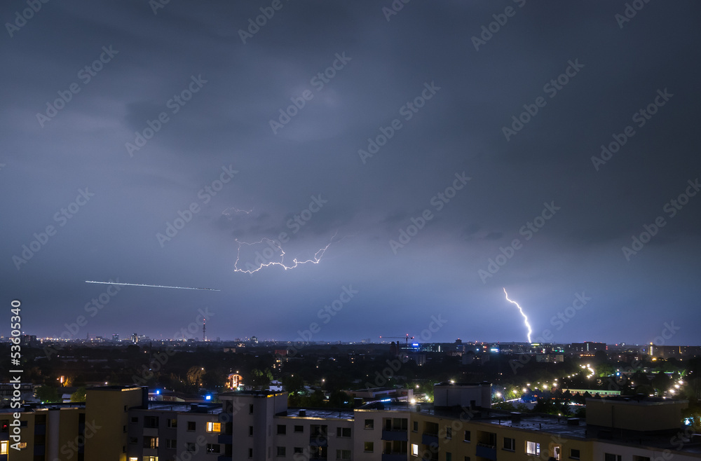 Hamburg Thunderstorm Lightning