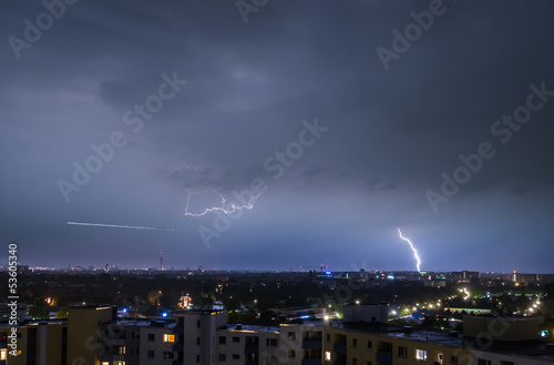 Hamburg Thunderstorm Lightning