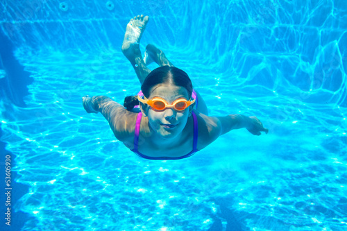 two underwater girls