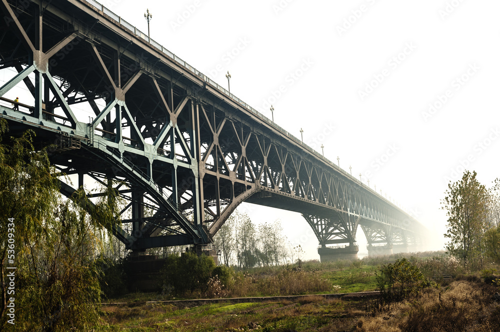 Nanjing Yangtze River Bridge, built in 1968 Nanjing Yangtze River Bridge, built in 1968