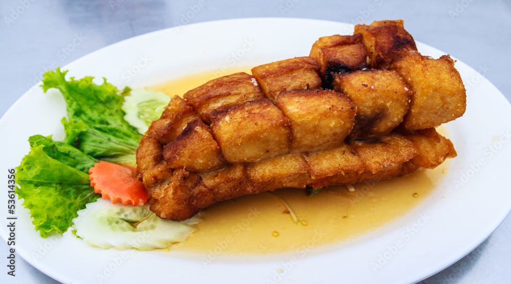 fired fish with fishsauce delicious thai food fired fish with fishsauce delicious thai food