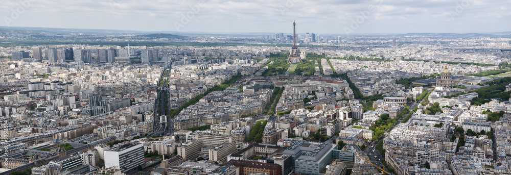 Fototapeta premium Paris von oben, Frankreich, Luftaufnahme