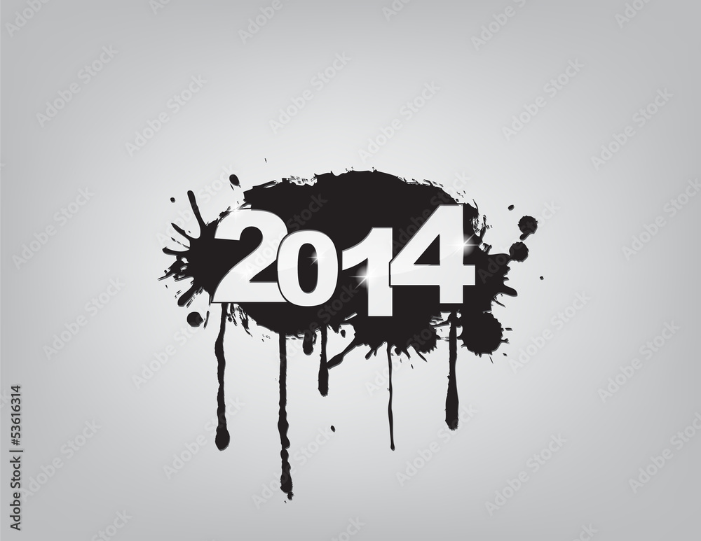 Obraz premium new year 2014 celebration