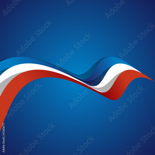 Abstract cover French ribbon vector
