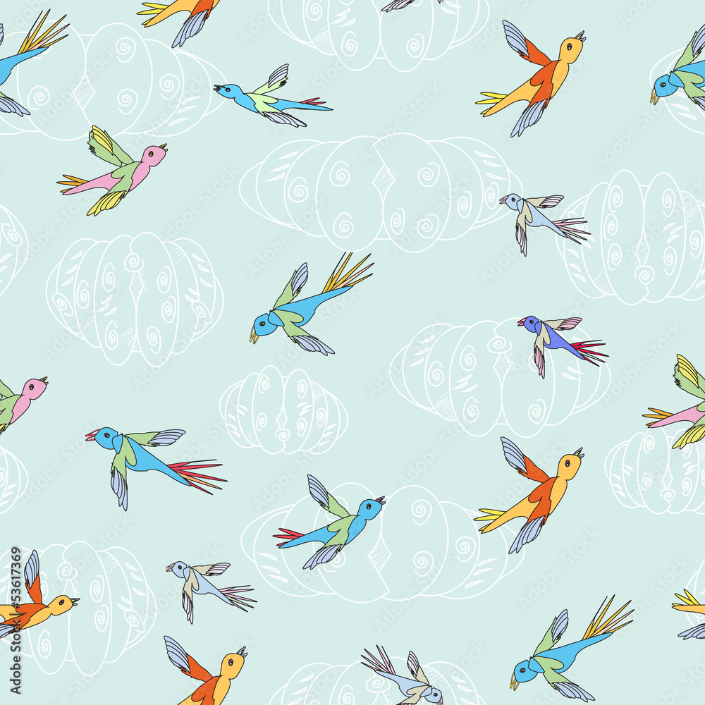 Fototapeta premium birds flying