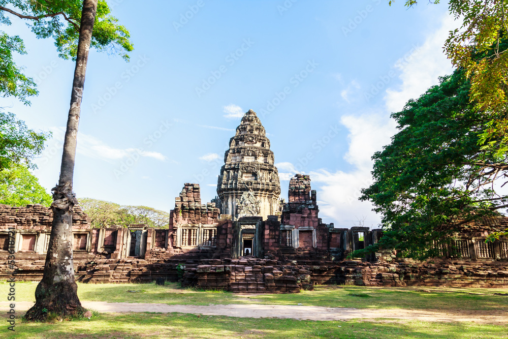 pimai castle, historical park  and ancient castle in thailand