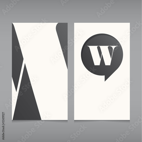 Business card vector template