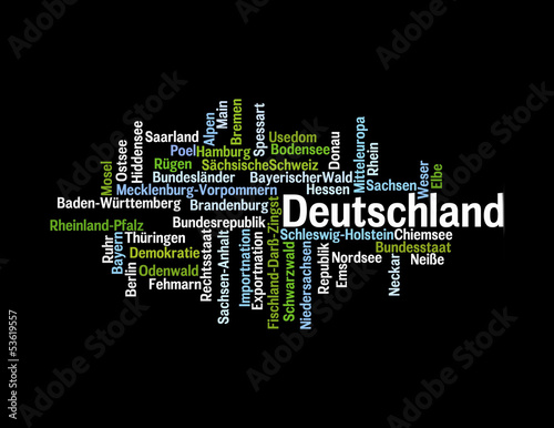Wortwolke Deutschland photo