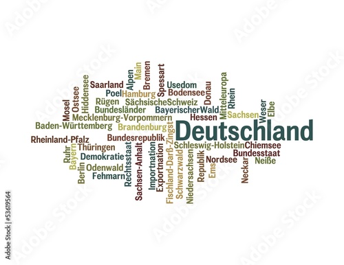 Wortwolke Deutschland photo