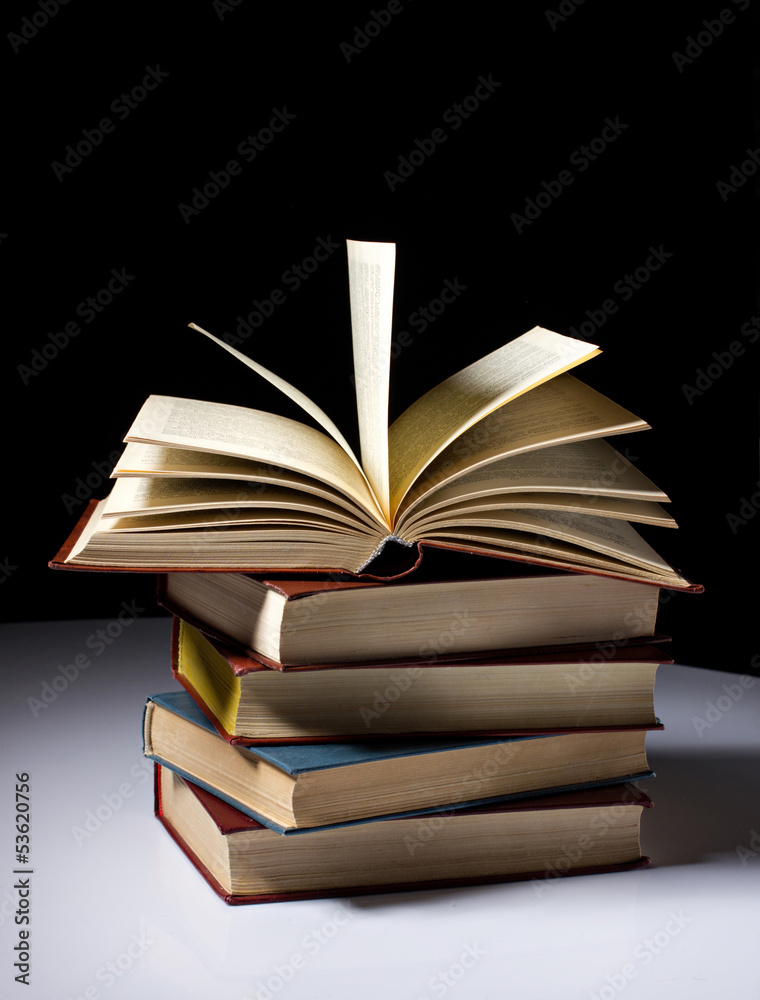 Fototapeta premium stack of books
