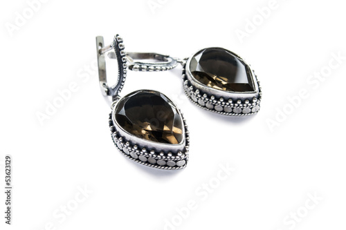 Morion earrings
