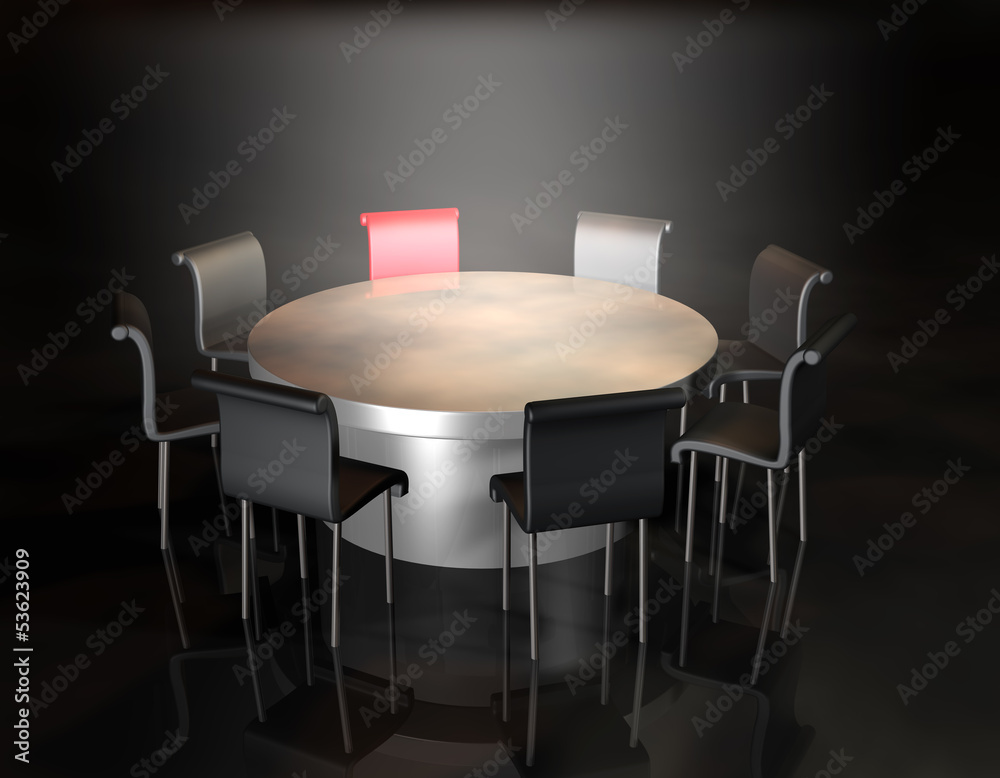 Fototapeta premium Runder Tisch SR H
