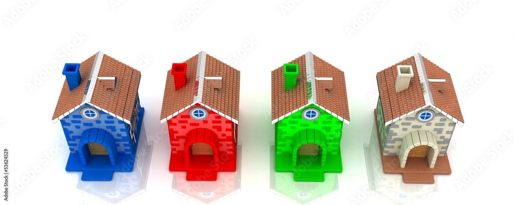 colored houses