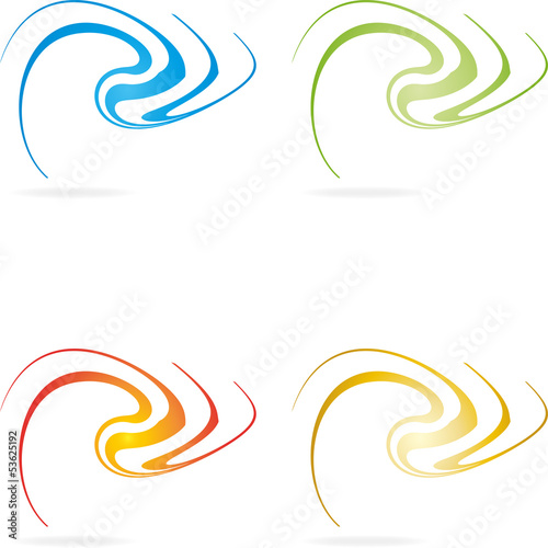 Logo, 3D, Spirale, Welle, abstract swirly, wave