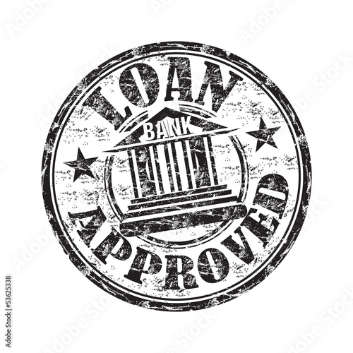 Loan approved rubber stamp