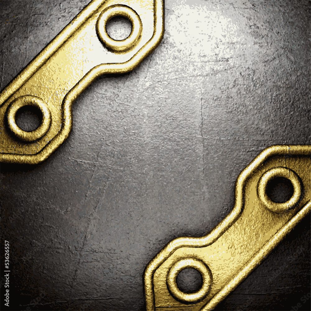 Naklejka premium golden and silver background