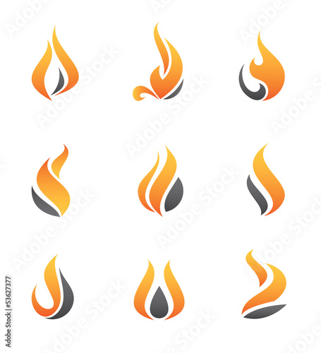 Fire symbol and icons