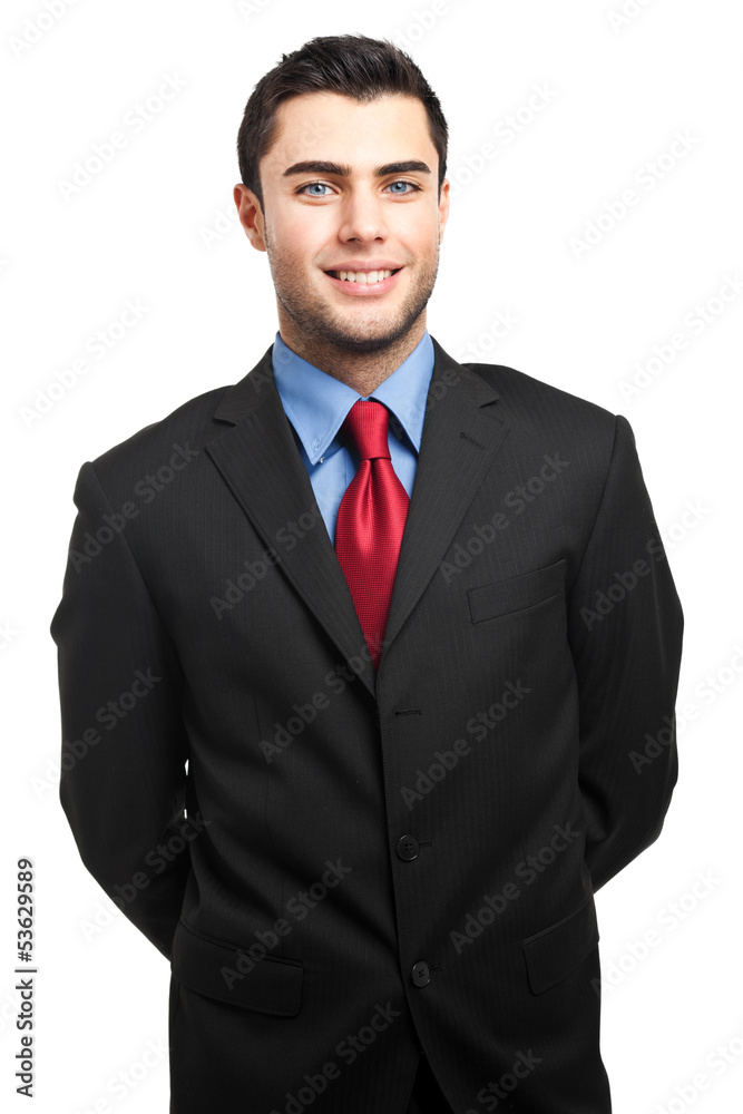 Young businessman portrait isolated on white Young businessman portrait isolated on white