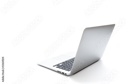 Computer notebook isolated on white background