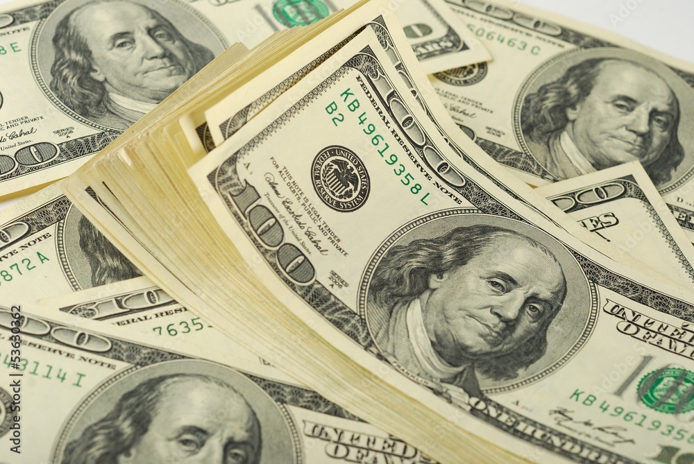 Dollar bank note money background