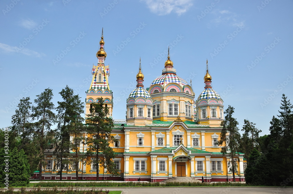 The Ascension Cathedral in Almaty