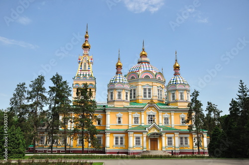 The Ascension Cathedral in Almaty