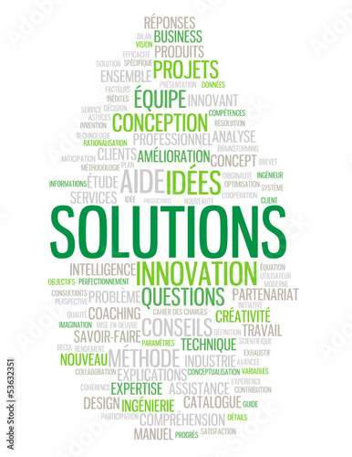 Nuage de Tags "SOLUTIONS" (idées service client aide innovation)