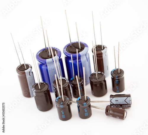 Electrolytic capacitors photo