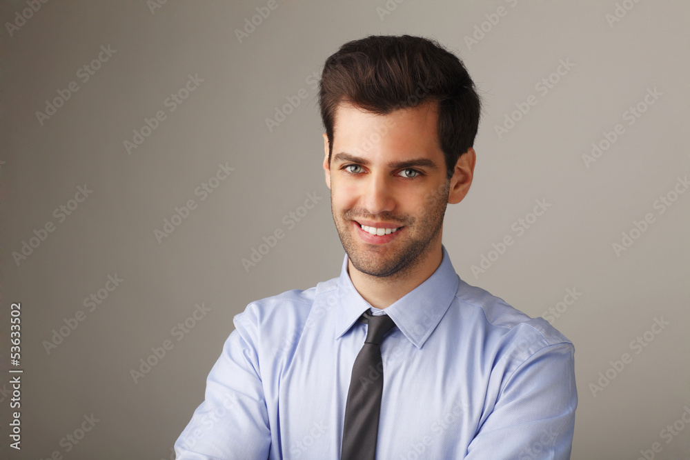 Close- up portrait of a young businessman Close- up portrait of a young businessman