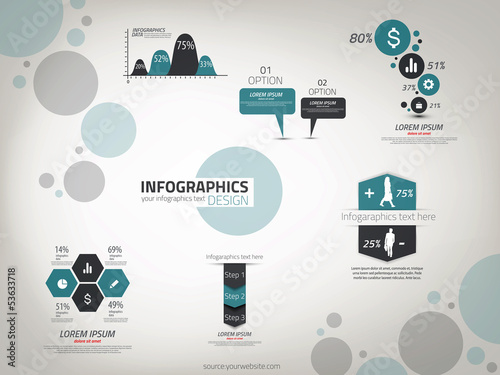 Infographics  Design template. Vector photo