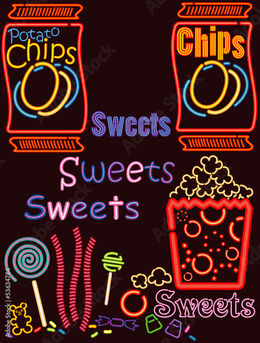 Neon Lights Snack bar 6