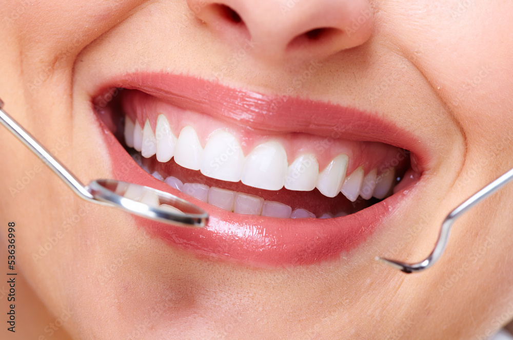 Fototapeta premium Beautiful woman smile.