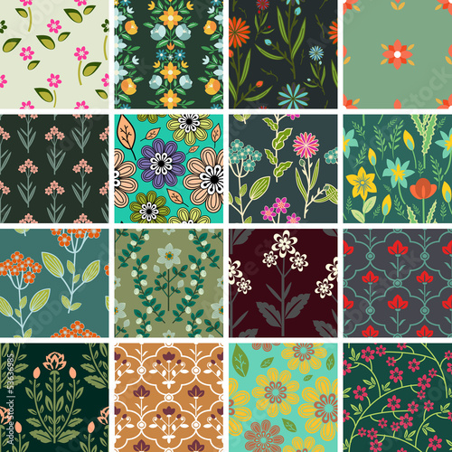 Floral patterns set