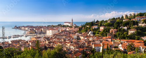 Picturesque old town Piran - Slovenia.