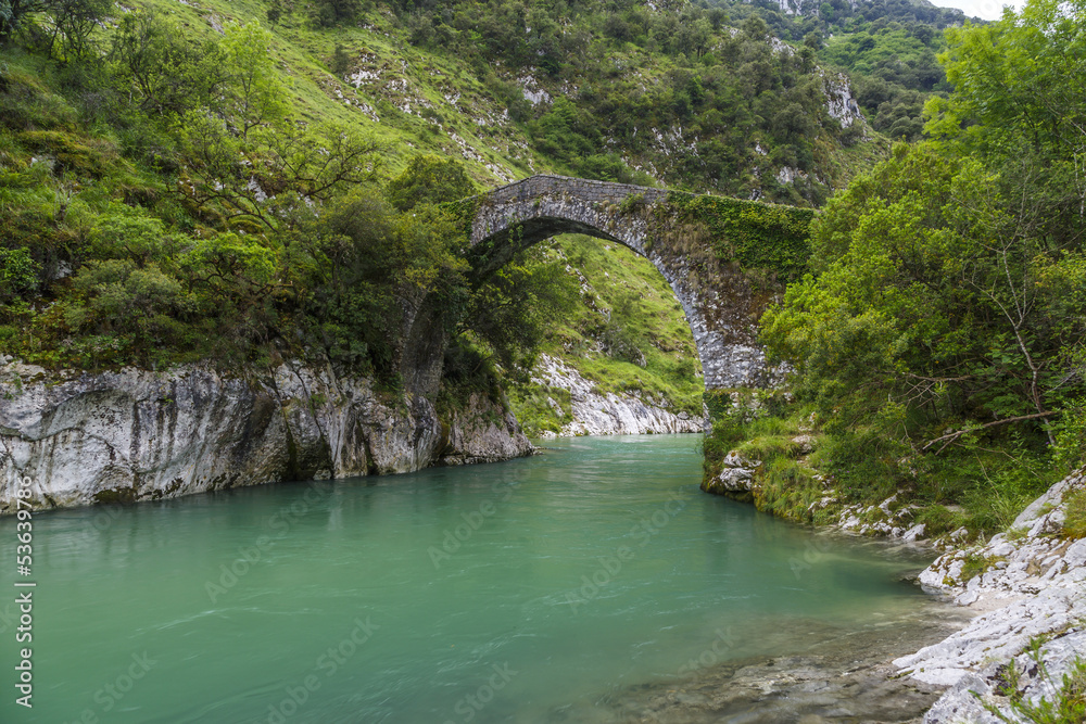 Roman stone bridge in Asturias Roman stone bridge in Asturias